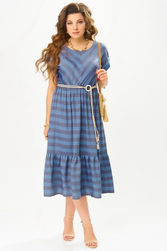 Платье Fita 1632 сине-серый - фото 1