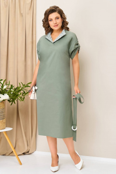 Платье VOLNA 1419 хаки - фото 4