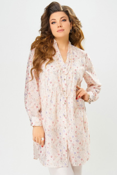 Туника Fita 20426 кремово-розовый - фото 2