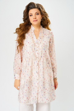Туника Fita 20426 кремово-розовый - фото 1