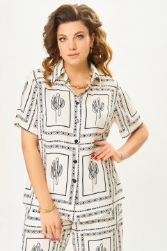 Блуза, брюки Fita 3101 молочно-бежевый - фото 3