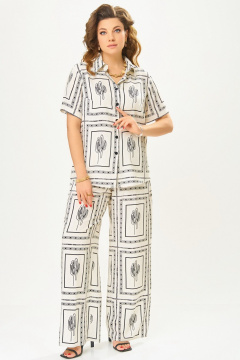 Блуза, брюки Fita 3101 молочно-бежевый - фото 1