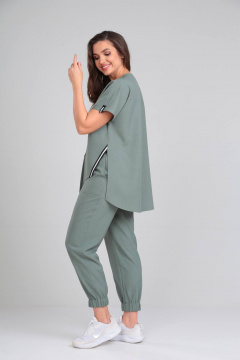 Брюки, накидка, топ Karina deLux M-1355 полынь - фото 5