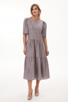 Платье NiV NiV fashion 451/1 бледно-фиолетовый - фото 3