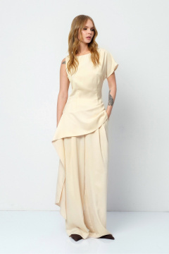 Блуза, брюки PiRS 5816 сливочное_масло - фото 2