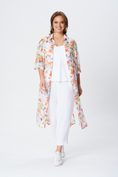 Брюки, кардиган, топ TVIN 7857 оранж - фото 1