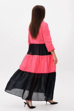 Платье Anastasia 1241 розово-черный - фото 5