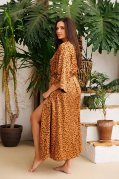 Топ, халат, шорты Anastasia 1189 золото - фото 3