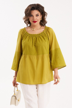 Блуза, брюки Almirastyle 446 горчица - фото 2