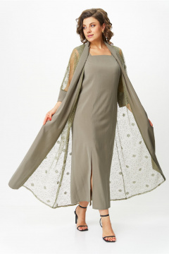 Кардиган, платье Michel chic 1421 хаки - фото 2