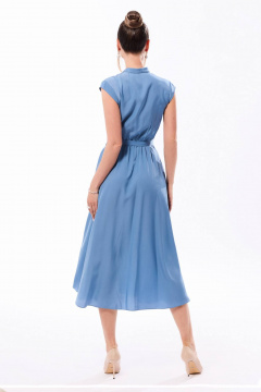 Платье Golden Valley 4934-3 серо-голубой - фото 3