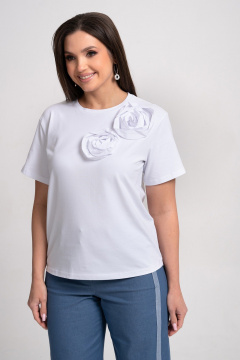 Блуза, брюки Alani Collection 2360 синий - фото 4