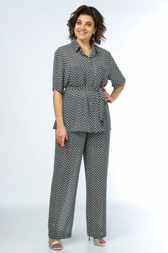 Блуза, брюки Alani Collection 2325 зиг-заг - фото 1