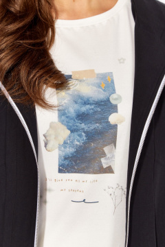 Брюки, ветровка, футболка TAiER 1368 черный_молочный - фото 5