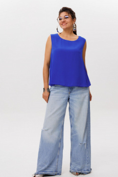 Блуза Anelli 1600 васильковый_шепот - фото 4