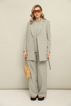 Брюки, жакет, топ LM К127048 беж - фото 3