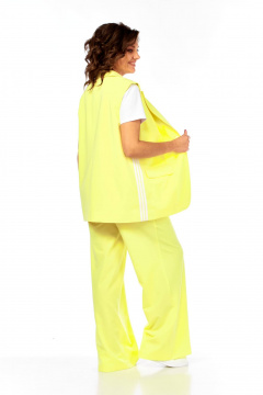 Брюки, жилет, футболка Ольга Стиль Л-427 желтый - фото 2