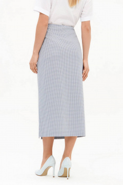 Юбка Nelva 4922 сине-голубая полоска - фото 2