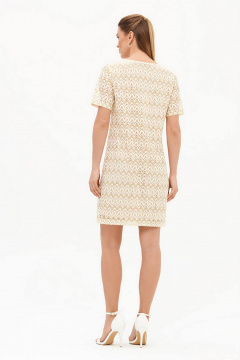 Платье Nelva 51729 сливочно-золотистый - фото 2