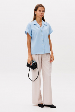 Блуза THE NAME 2293 голубой - фото 1