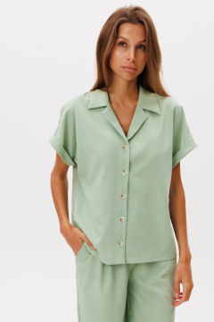 Блуза THE NAME 2293 оливка - фото 2