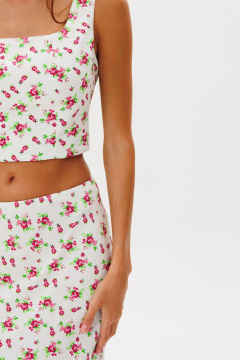 Топ THE NAME 2392 цветы - фото 4