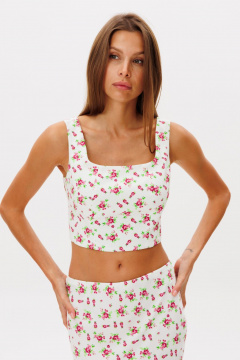 Топ THE NAME 2392 цветы - фото 3