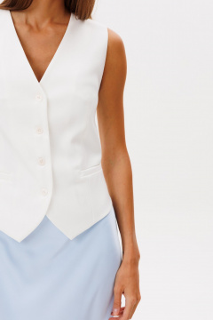 Жилет THE NAME 2397 молочный - фото 3