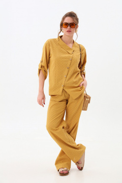 Брюки NikVa 705-11 горчица - фото 4