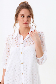 Платье NikVa 800-6 молоко - фото 4