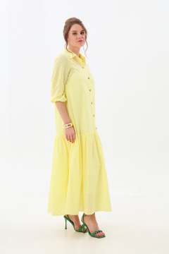 Платье NikVa 800-7 лимонный - фото 4