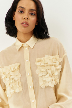 Блуза, юбка FLAIM 2008 желтый_сливочный - фото 5