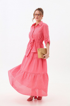 Жакет, юбка NikVa 917-7 коралл - фото 2