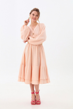Платье NikVa 974-2 персик - фото 3