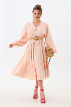 Платье NikVa 974-2 персик - фото 1