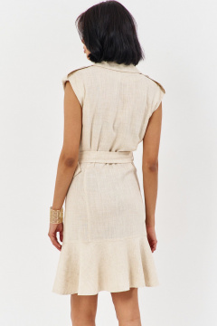 Платье FLAIM 1199 бежевый - фото 4