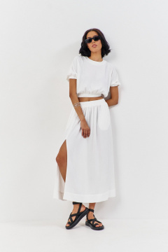 Топ, юбка FLAIM 1194 молочный - фото 5