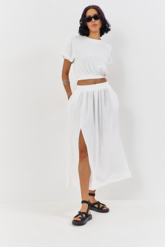 Топ, юбка FLAIM 1194 молочный - фото 4