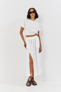 Топ, юбка FLAIM 1194 молочный - фото 3