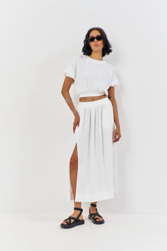 Топ, юбка FLAIM 1194 молочный - фото 1