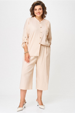 Блуза, брюки Aira Style 24229 бежевый - фото 1