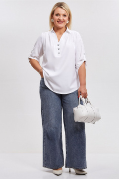 Блуза Таир-Гранд 62416 белый - фото 5
