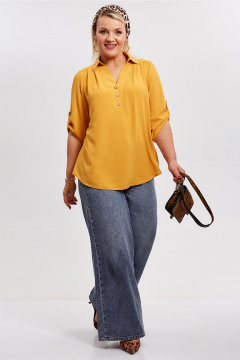 Блуза Таир-Гранд 62416 горчица - фото 2