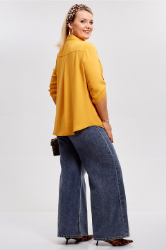 Блуза Таир-Гранд 62416 горчица - фото 5