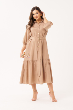 Платье Панда 17380 бежевый - фото 1