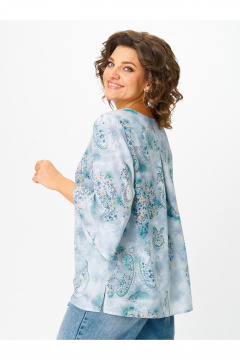 Блуза Zlata 4453 голубой - фото 5