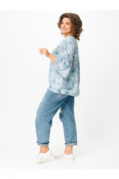 Блуза Zlata 4453 голубой - фото 3