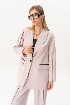 Брюки, жакет Luna 229 пудра - фото 5