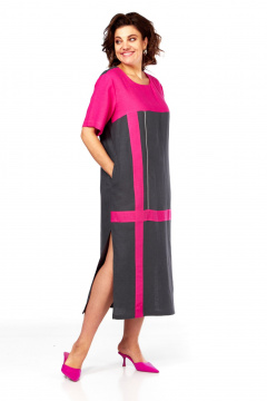 Платье Диомант 2076 розовый - фото 5