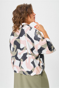 Жакет Andina city 7017-25 абстракция - фото 2